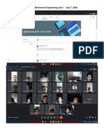Mechanical Engineering Lab 1 - July 7, 2022