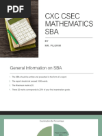 CSEC Mathematics SBA Guidelines 2025 | PDF | Mean | Chart