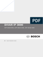 Bosch Divar Ip 3000 - Installation - Guide