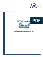 VAT Information Leaflet Exemptions