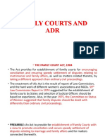 Family Courts and Adr