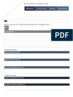 Printable Goal Planning Template