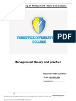 Management Theory and Practice at Ambassador Water Factory