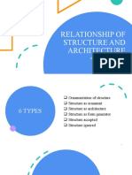 Relationship of Structures and Architecture