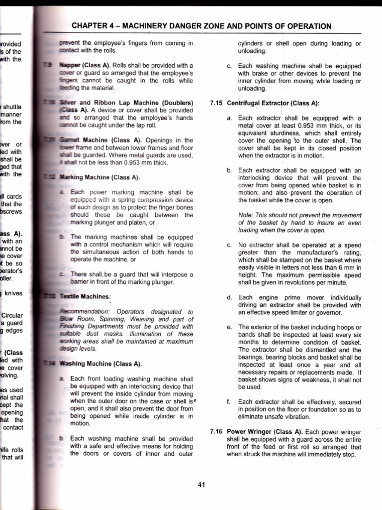 Machinery Safety: Danger Zones & Operations | PDF | Machines ...