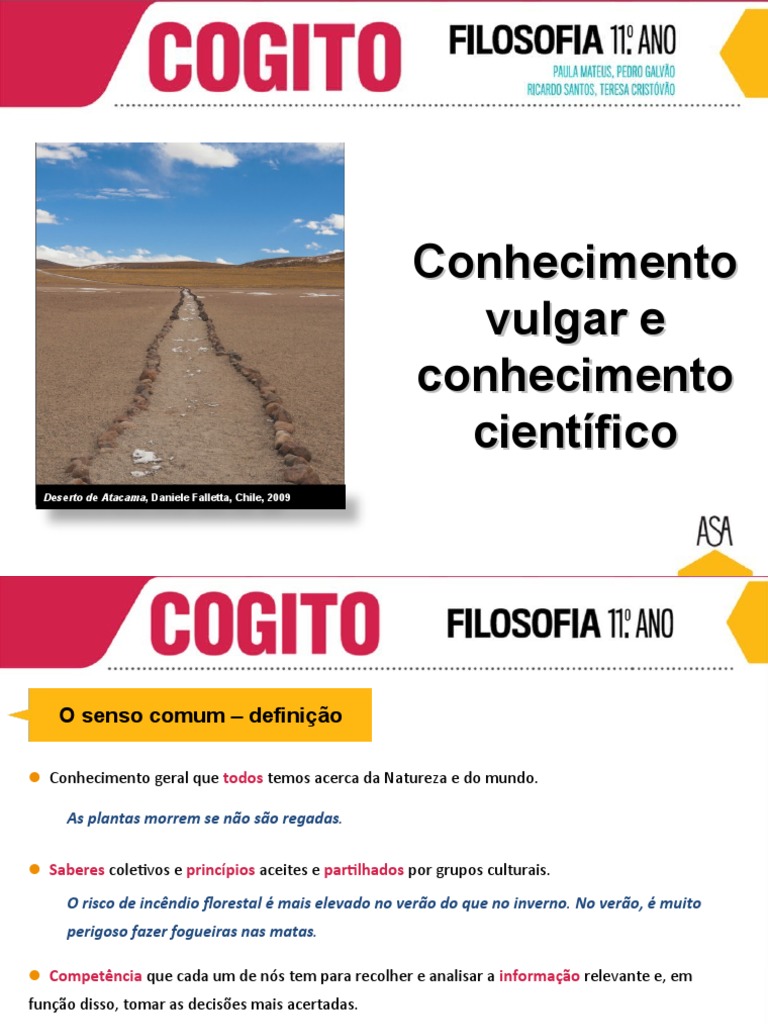 Senso Comum e Ciência: Diferenças e Relações | PDF | Science | Conhecimento