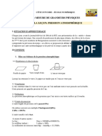 PC 5ème - L6 - Pression Atmosphérique