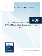 Quadrant Knowledge Solutions 2022 Data Preparation Tools Spark Matrix