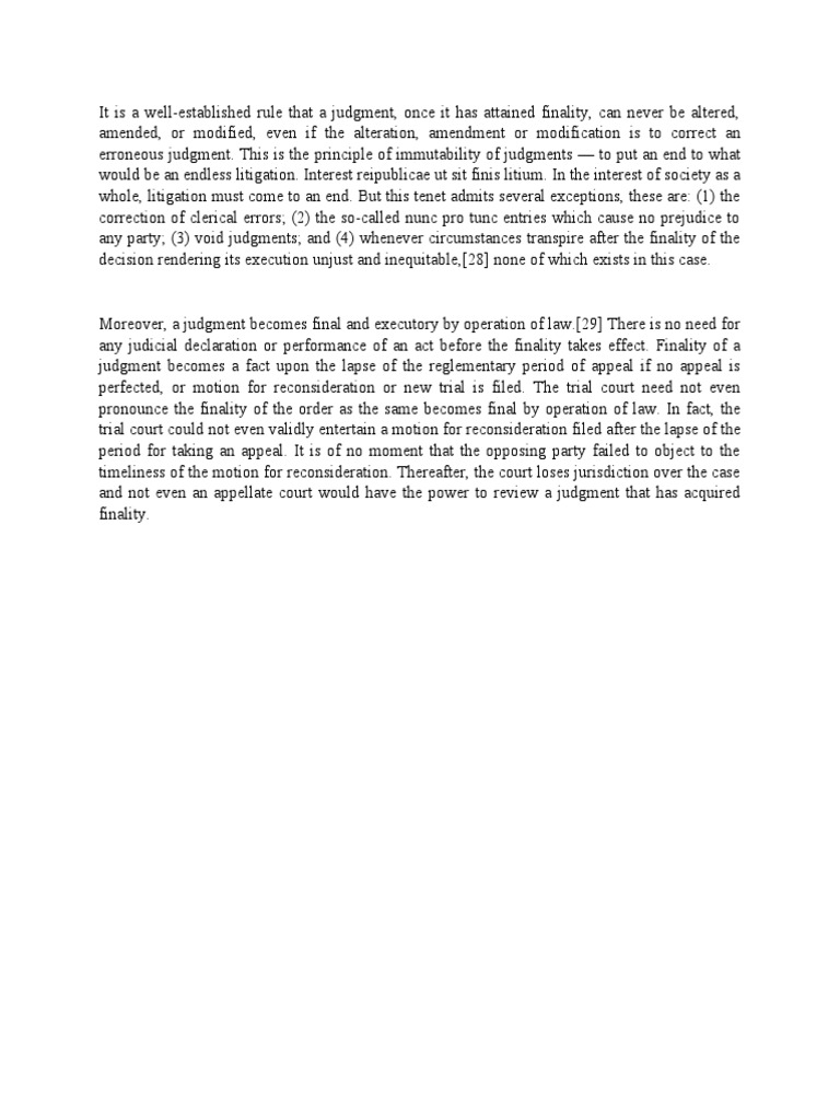 Principle of Immutability of Judgments PDF