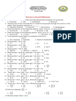 Diagnostic Test in Gen. Math