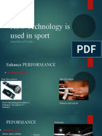 How Technology Is Used in Sport: Learning Outcome 1