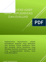 Dokumentasi Implementasi Dan Dokumentasi Evaluasi Keperawatan