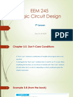 Logic Circuit Design Lesson on Don't-Care Conditions and Exclusive OR Functions