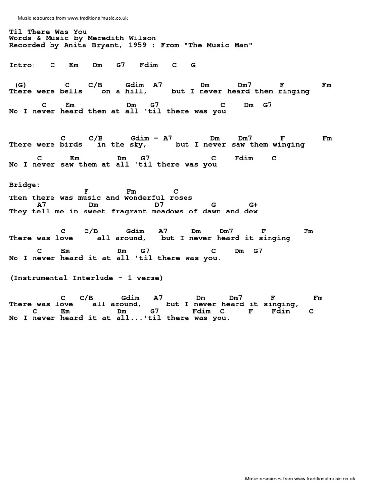 Til there was you anita bryant 1959 pdf