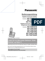 KX-TG6711G KX-TG6712G KX-TG6711AR: Bedienungsanleitung