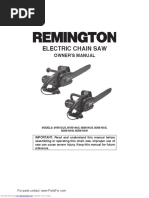 Electric Chain Saw: Owner'S Manual