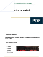 Instalación y montaje de equipos de audio: Clases de amplificadores y sus características