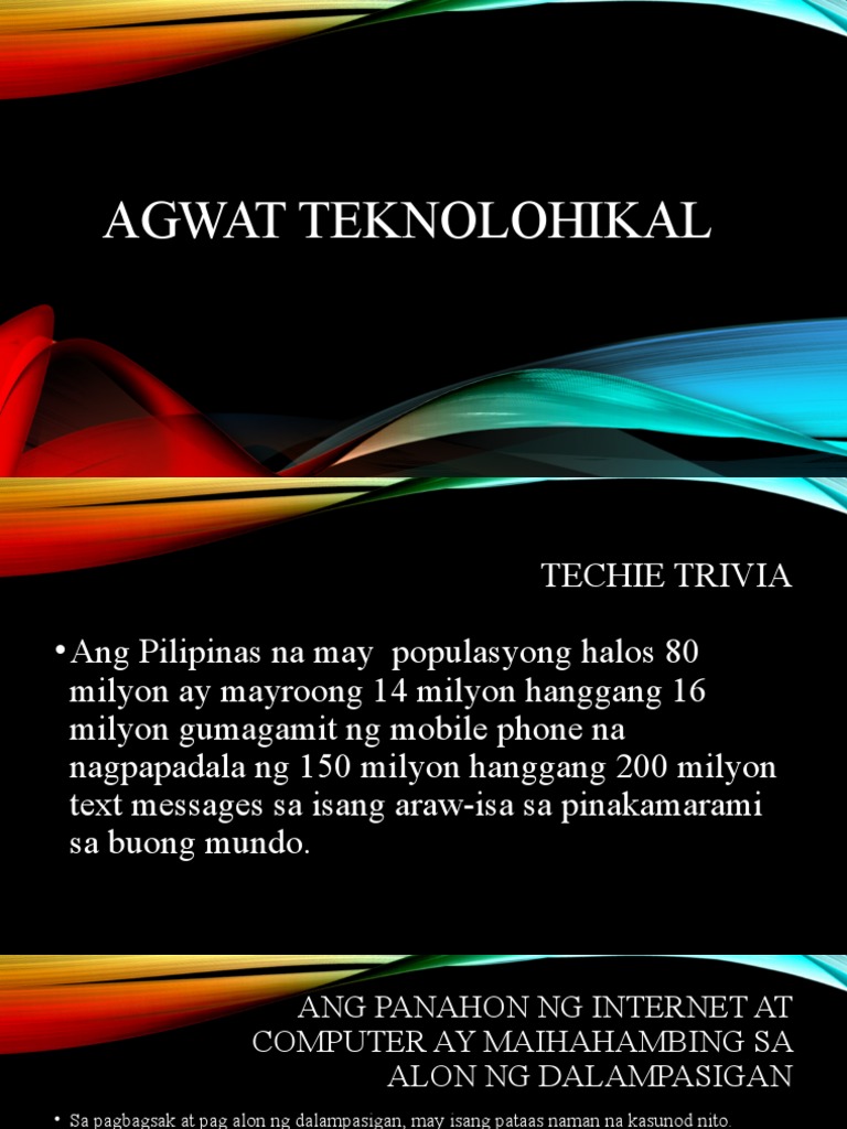 Agwat Teknolohikal PDF