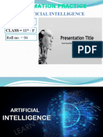 Information Practice: Artificial Intelligence