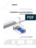 Sécheron DC Switchgears - Installation Recommendations