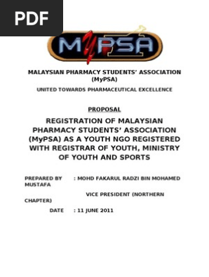 Proposal MyPSA as Youth NGO