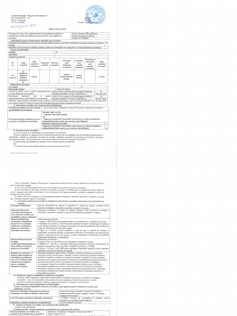 REFERAT NECESITATE Servicii PSI Si SSM PDF