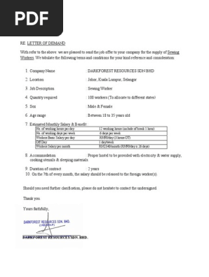 For Agent_Letter of Demand_Draft
