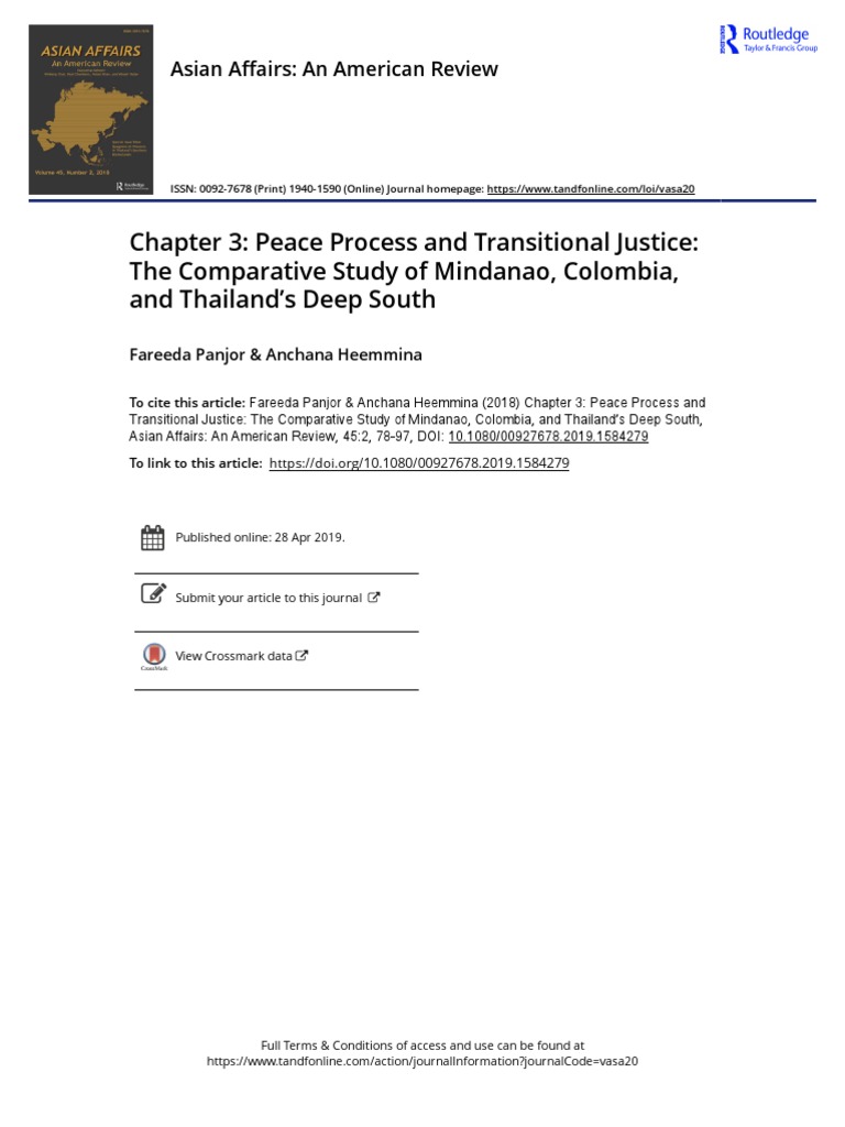 Comparative Analysis of Peace Processes | PDF | Politics | Social Science