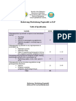 Second Periodical Test Esp Iii