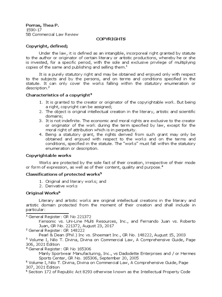 Understanding Copyright and Derivative Works | PDF | Copyright ...