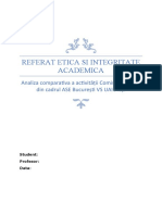 Referat- etica si integritate