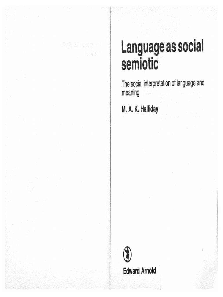 Halliday 1978 Language As PDF
