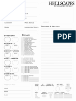 Hellscapes - Character Sheet