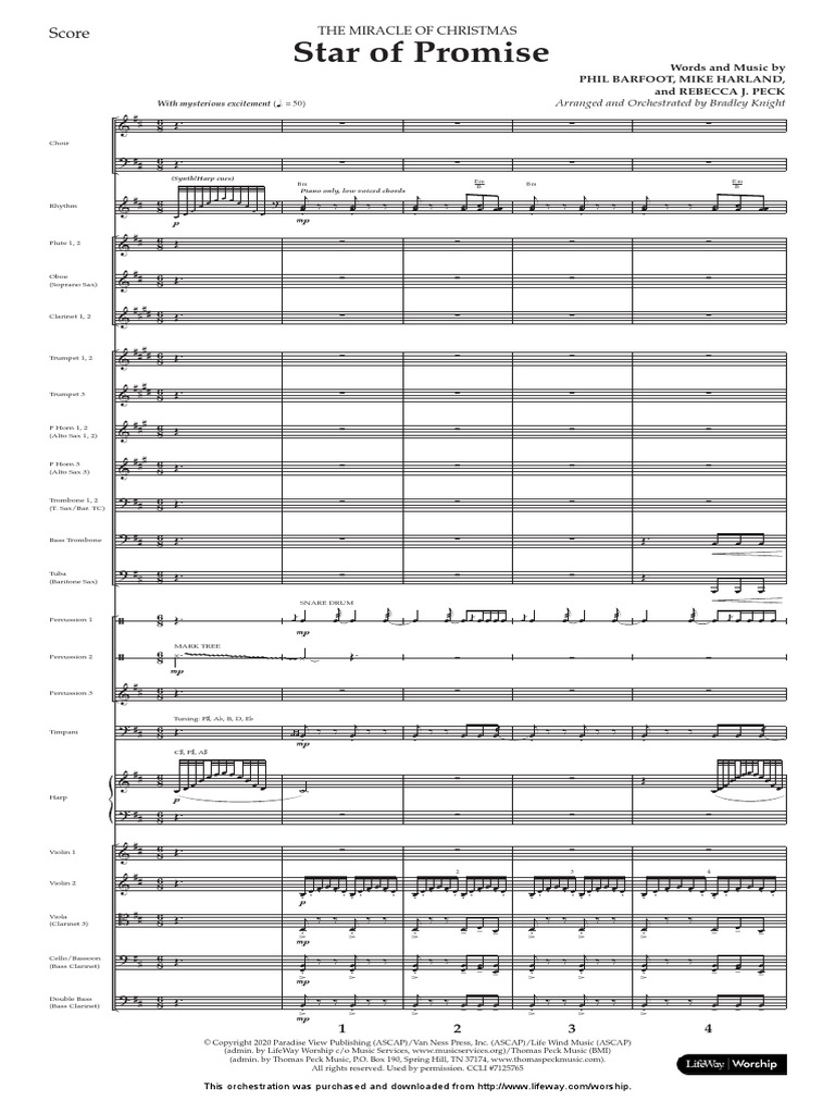 Star of Promise - Score and Parts | PDF | Music Industry | Musical ...