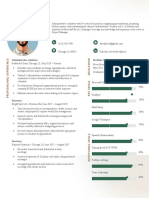 Tech Colorful Resume Template Brown Green