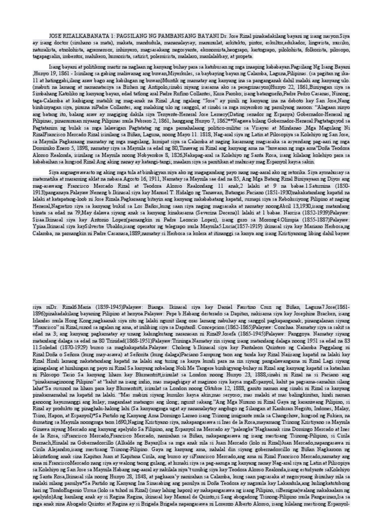 Rizal | PDF