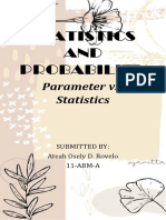 Parameter vs. Statistics