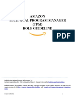 Technical Program Manager Role Guideline