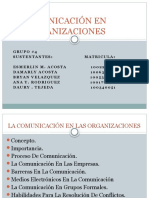 La Comunicación en Las Organizaciones