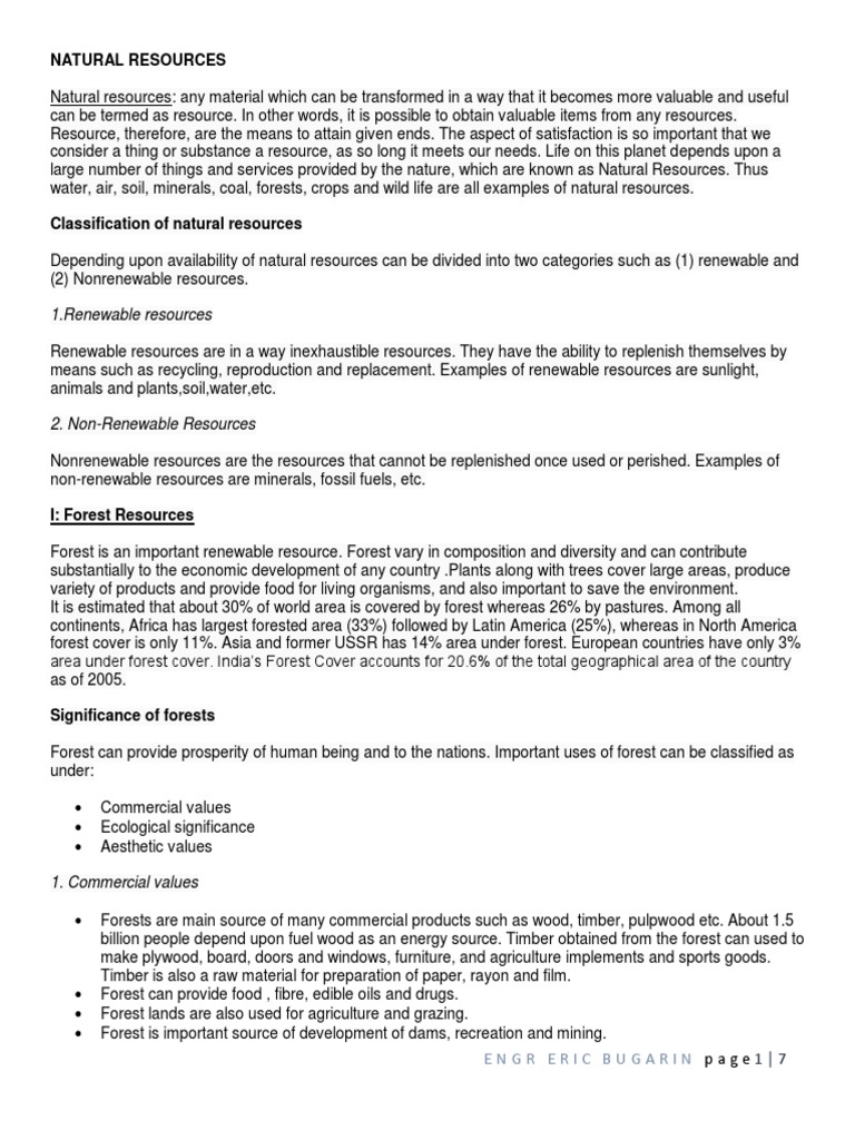 Module 4 Natural Resources | PDF | Water | Groundwater