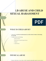 Child Abuse and Child Sexual Harassment