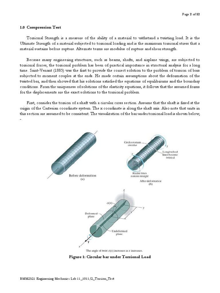3 - (SR) - Torsion - Analysis - Group 2 | PDF | Strength Of Materials ...