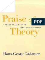 Hans-Georg Gadamer - Praise of Theory - Speeches and Essays-Yale University Press (1998) - 1