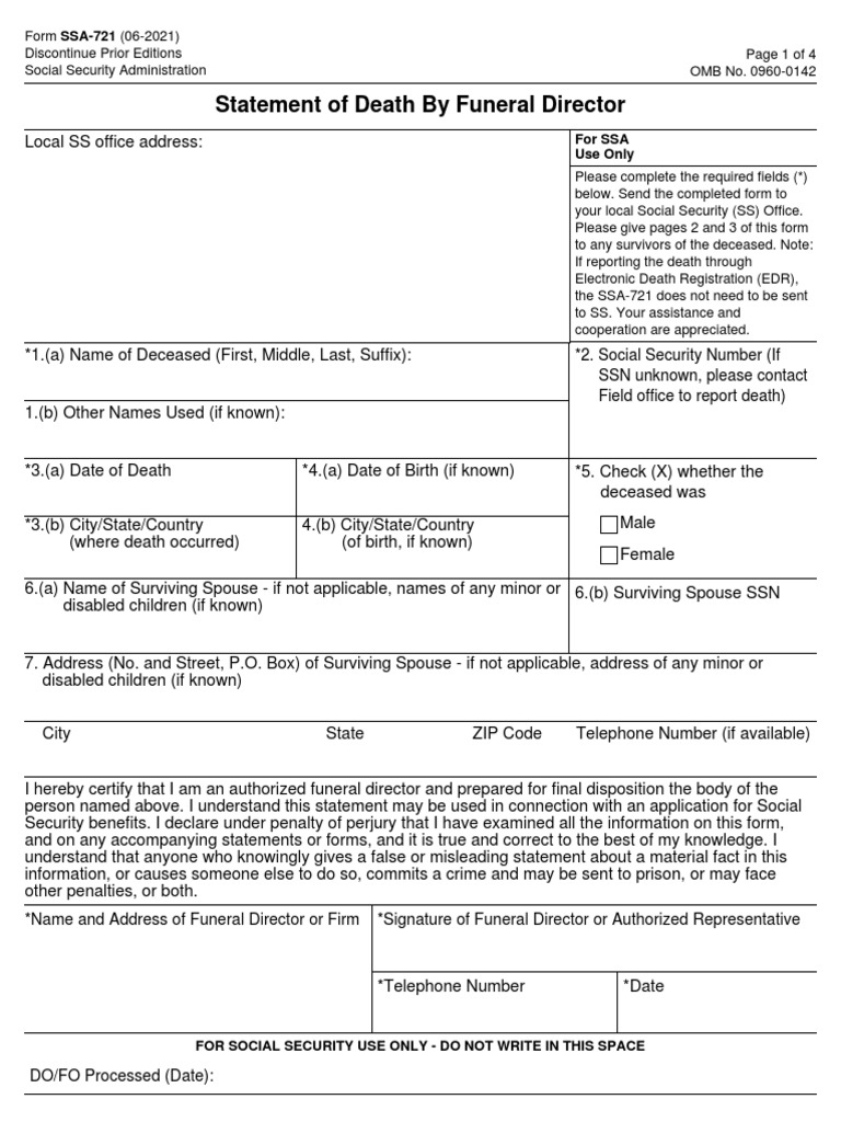 Ssa 721 | PDF