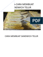 Cara-Cara Membuat Sandwich Telur