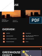 Annual Report Business Presentation in Orange Black Simple Corporate Dark Style