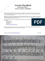 Moravian Choralbuch - Manuscript BMB4 Facsimile)