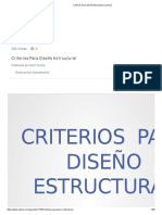 Criterios para Diseño Estrcutural - Udocz