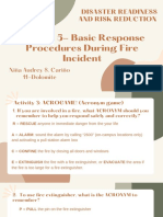 Module 5-Basic Response Procedures During Fire Incident: Disaster Readiness and Risk Reduction