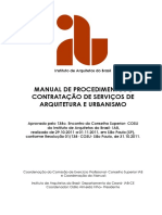 Manual de Procedimentos e Contratação de Serviços de Arquitetura e Urbanismo do IAB